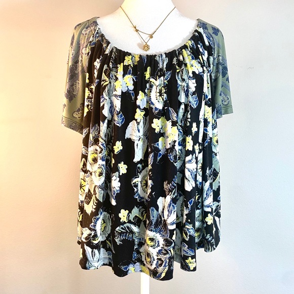 Free People Floral Tie Back Top - Picture 1 of 12